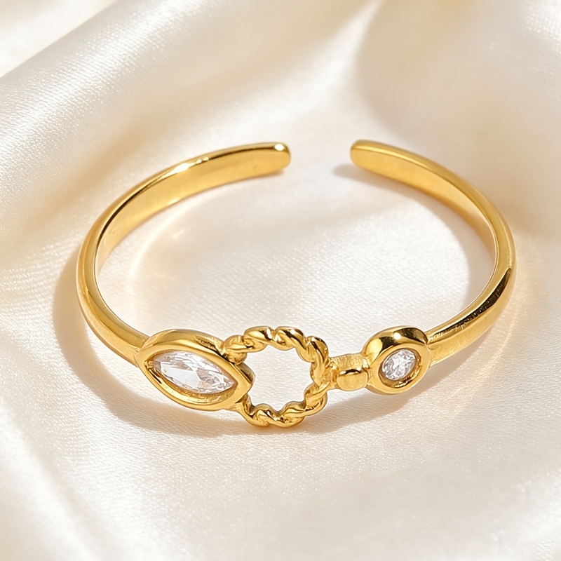 4pcs Classic Stainless Steel Jewelry Set, Elegant Daily Wear